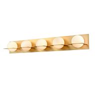 DVI Io 5-Light Bathroom Vanity Light in Venetian Brass