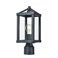 DVI Nipigon Outdoor 1-Light Outdoor Post Mount in Black