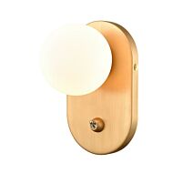 DVI Atwood 1-Light Wall Sconce in Brass