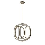 DVI Perigee Ac LED LED Foyer Pendant in Buffed Nickel