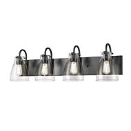 DVI Emma 4-Light Bathroom Vanity Light in Ebony