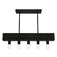 Donelson 5-Light Light Fixtures in Black