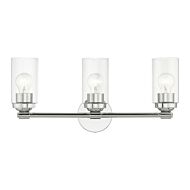 Whittier 3-Light Bathroom Vanity Sconce in Polished Chrome