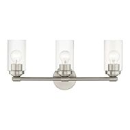 Whittier 3-Light Bathroom Vanity Sconce in Brushed Nickel