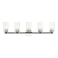 Whittier 5-Light Bathroom Vanity Sconce in Polished Chrome