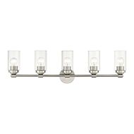 Whittier 5-Light Bathroom Vanity Sconce in Brushed Nickel