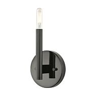 Copenhagen 1-Light Wall Sconce in Black Chrome