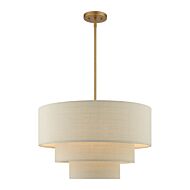 Bellingham 4-Light Pendant Chandelier in Antique Gold Leaf