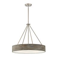 Erba 6-Light Pendant in Brushed Nickel