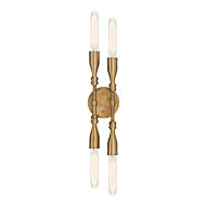 Louise 4-Light Bathroom Vanity Light in Old Satin Brass