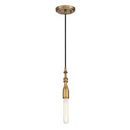 Louise 1-Light Pendant in Old Satin Brass