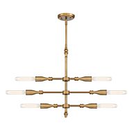 Louise 6-Light Island Pendant in Old Satin Brass