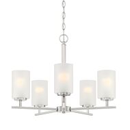 Carmine 5-Light Chandelier in Brushed Nickel