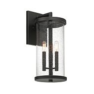 Otto 3-Light Wall Lantern in Matte Black