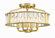 Four Light Semi Flush Mount by Crystorama