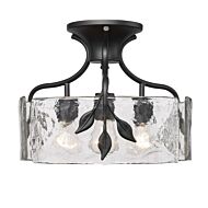 Three Light Semi-Flush Mount by Golden