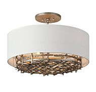 Four Light Convertible Semi-Flush or Pendant by Savoy House