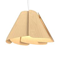 Fuchsia 1-Light Pendant in Maple