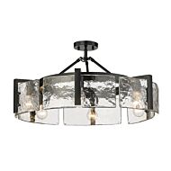 Six Light Semi-Flush Mount by Golden