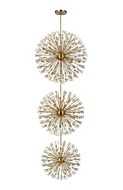 Vera 100-Light Chandelier in Satin Gold