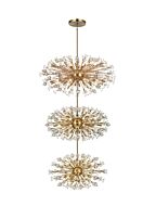 Vera 90-Light Chandelier in Satin Gold