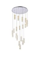 Polaris 20-Light LED Chandelier in chrome