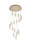 Polaris 20-Light LED Chandelier in gold