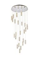 Polaris 25-Light LED Chandelier in chrome