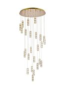 Polaris 25-Light LED Chandelier in gold