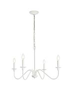 Rohan 4-Light Chandelier in White