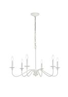 Rohan 6-Light Chandelier in White