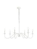 Rohan 6-Light Chandelier in White