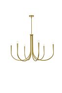 Layne 6-Light Chandelier in Brass