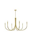 Layne 6-Light Chandelier in Brass