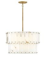 Simone 6-Light LED Chandelier in Burnished Gold