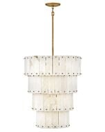 Simone 9-Light LED Chandelier in Burnished Gold