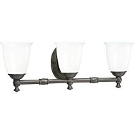 Victorian 3-Light Bathroom Vanity Light in Venetian Bronze