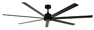 Atlanta 1-Light 72in Hanging Ceiling Fan in Black