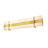 DVI Tides CCT LED Bathroom Vanity Light in Venetian Brass