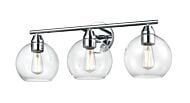 DVI Andromeda 3-Light Bathroom Vanity Light in Chrome