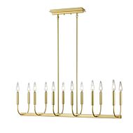 DVI Olivia 12-Light Linear Pendant in Multiple Finishes and Painted Satin Brass