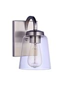 Elsa 1-Light Wall Sconce in Brushed Polished Nickel