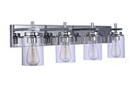 Reeves 4-Light Bathroom Vanity Light in Chrome