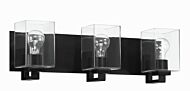 McClane 3-Light Bathroom Vanity Light in Flat Black