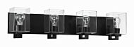 McClane 4-Light Bathroom Vanity Light in Flat Black