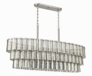 Museo 7-Light Island Pendant in Brushed Polished Nickel