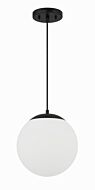 Gaze 1-Light Pendant in Flat Black