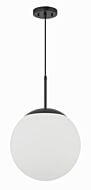 Gaze 1-Light Pendant in Flat Black