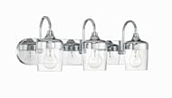 Wrenn 3-Light Bathroom Vanity Light in Chrome