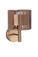 Kensey 1-Light Wall Sconce in Satin Brass